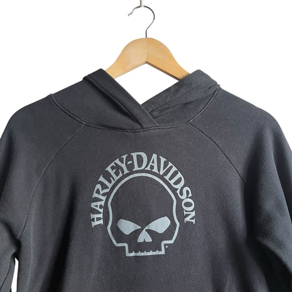 Harley-Davidson Willie G Skull Hoodie Women’s Medium Black - Picture 3 of 14